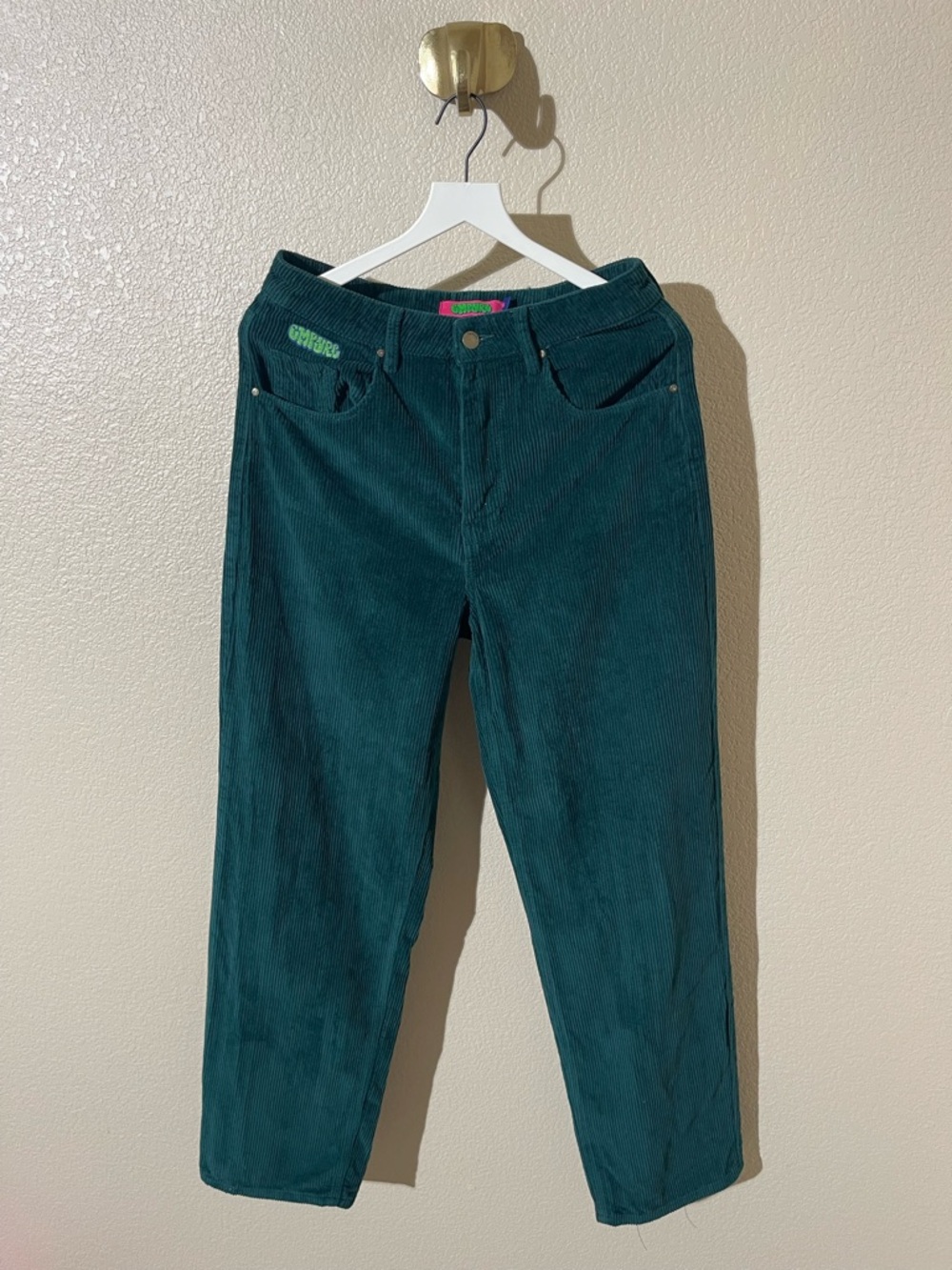 Empyre Teal Green Corduroy Women’s Jeans